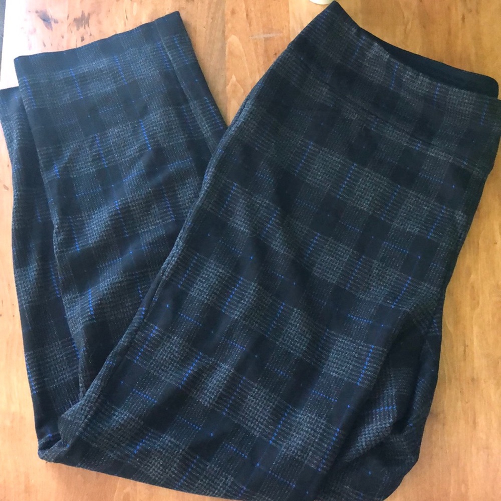 Charter club plaid knit pants